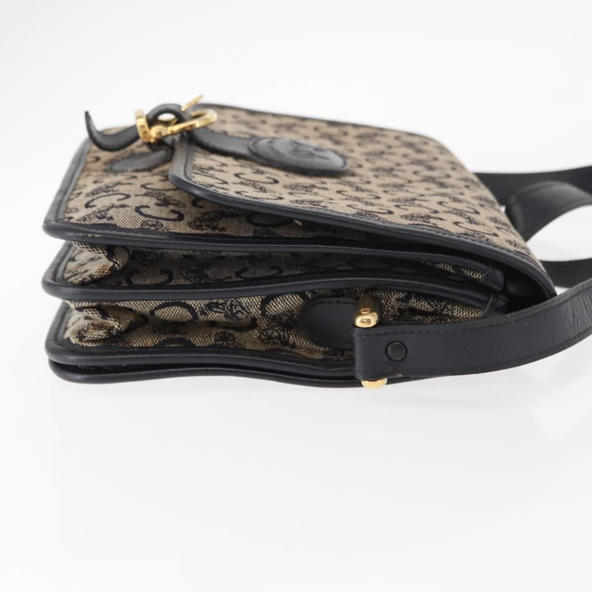 Celine C Sulky Canvas Navy Canvas Shoulder Bag Bag (Pre-Owned)