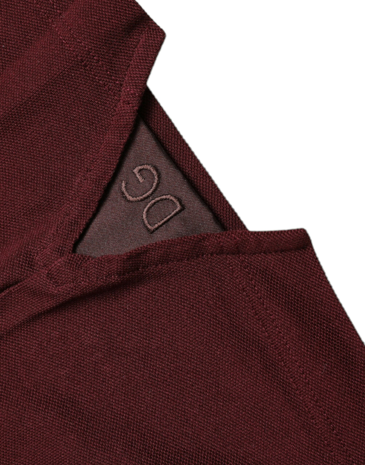 Dolce & Gabbana Maroon Collared Short Sleeves Polo Men's T-shirt
