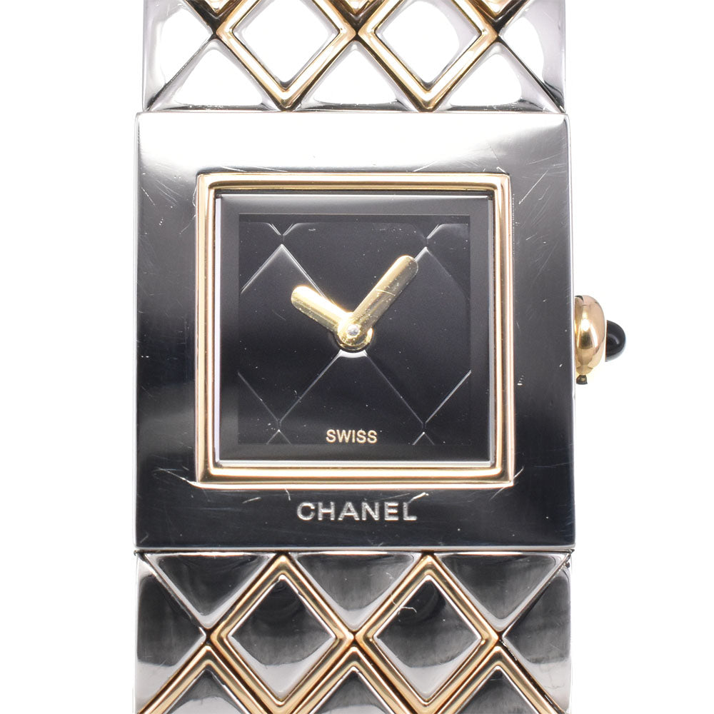 Chanel Matelasse Quartz Stainless Steel Watch (Pre-Owned)