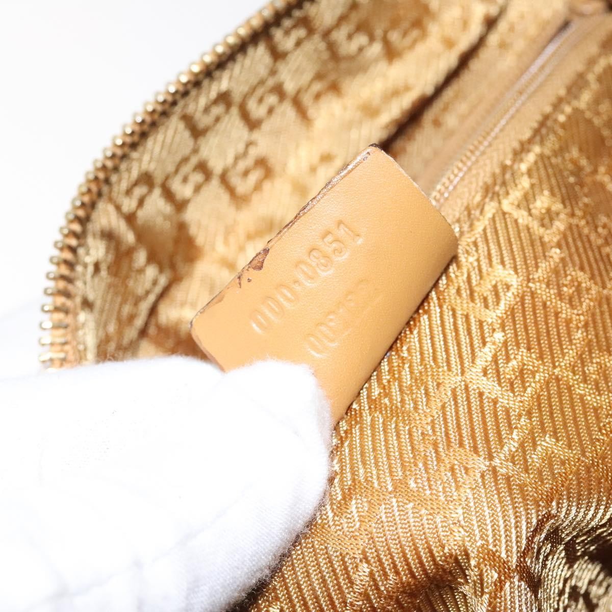 Gucci Vintage Canvas Pink Suede Handbag (Pre-Owned)