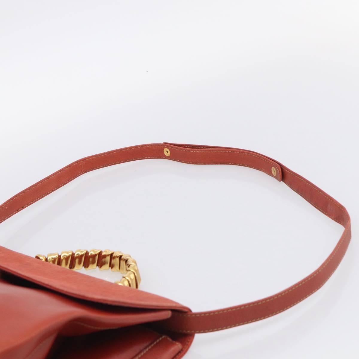 Loewe Vintage Velazquez Top Handle Leather Orange Leather Handbag (Pre-Owned)