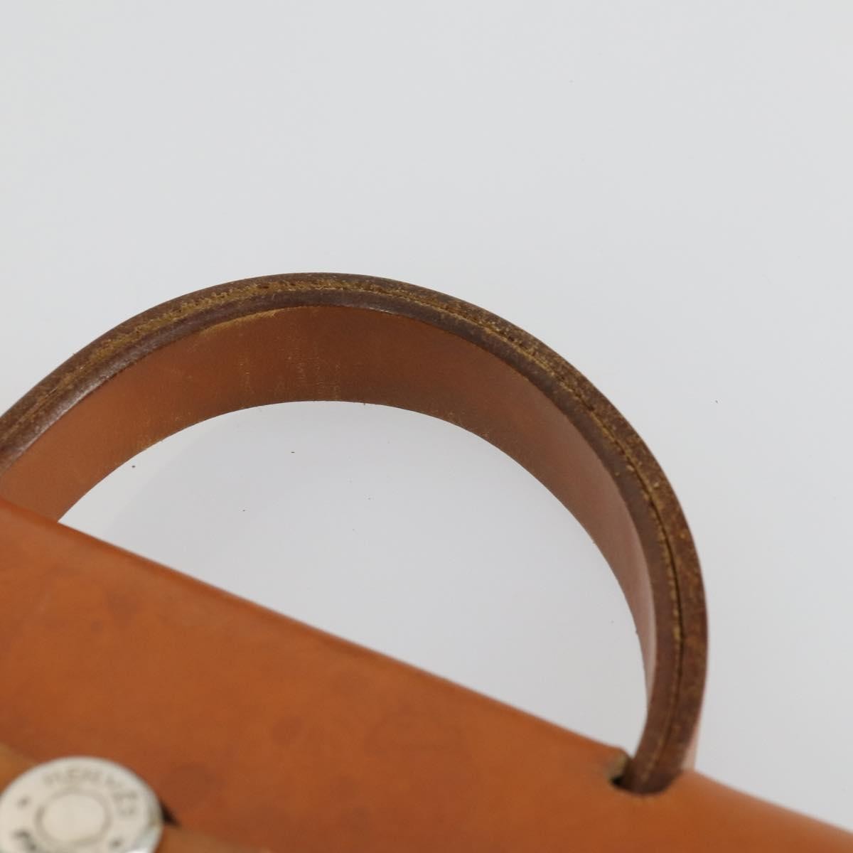 Hermes Herbag A Dos Toile Beige Canvas Backpack Bag (Pre-Owned)