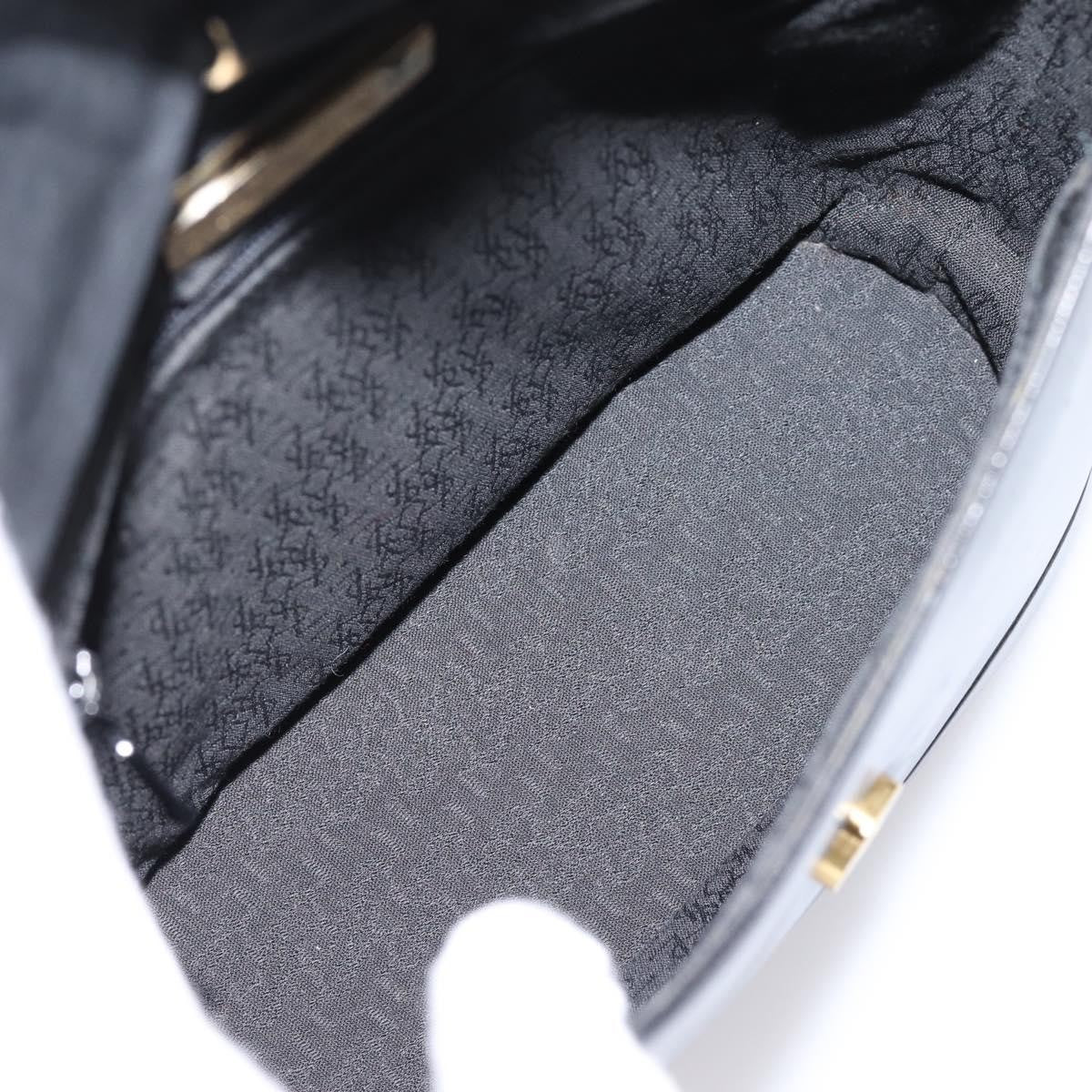 Saint Laurent Vintage Shoulder Bag Leather Black Leather Shoulder Bag Bag (Pre-Owned)