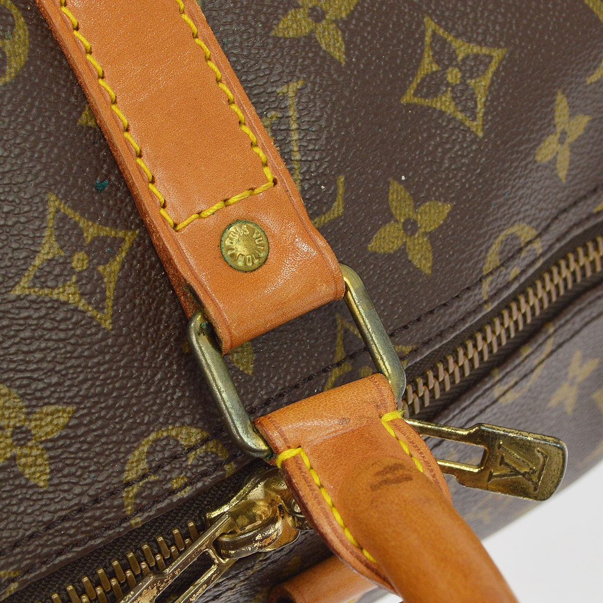 Louis Vuitton Keepall Monogram Canvas Brown Canvas Travel Bag Bag (Pre-Owned)