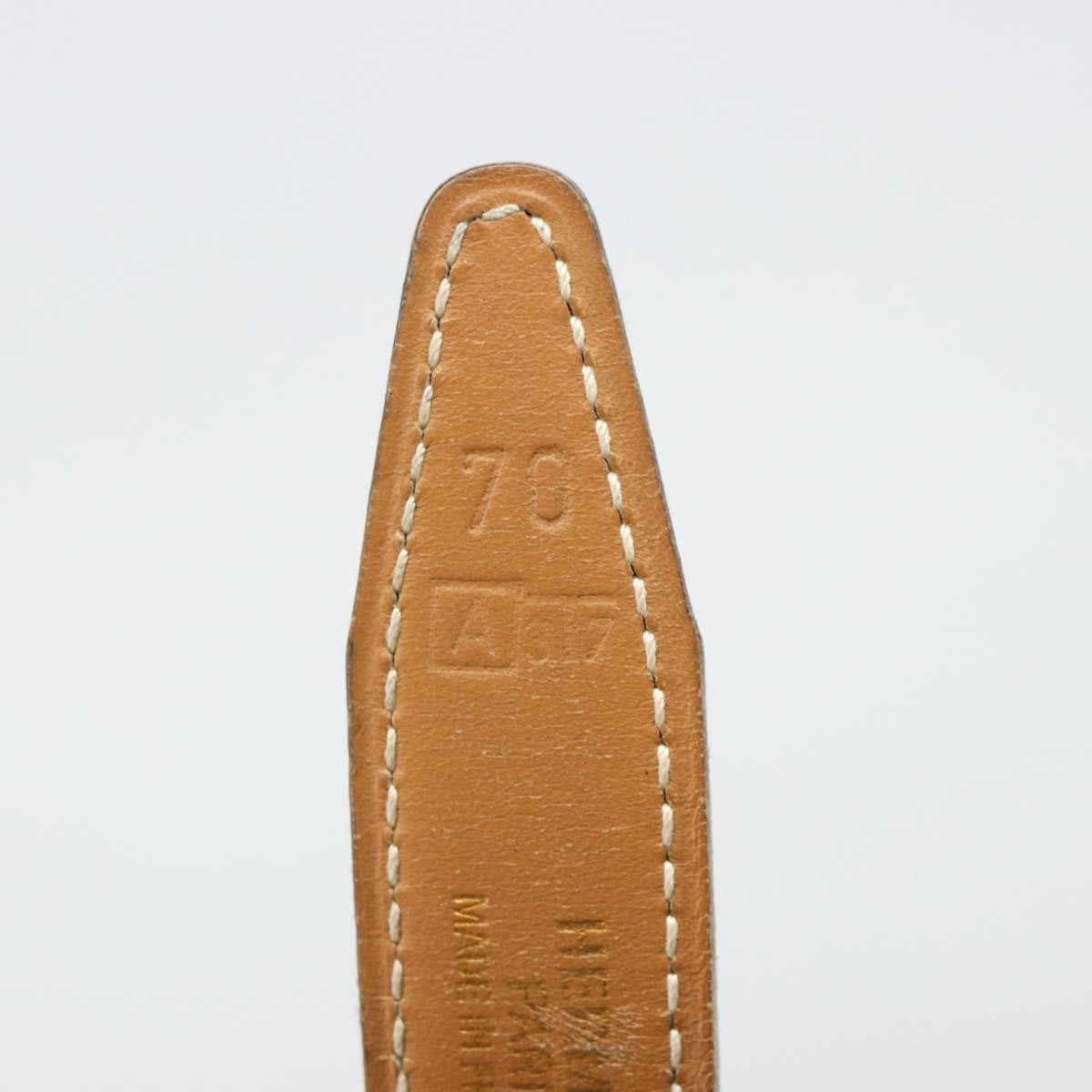 Hermes Constance Belt Leather Beige Leather Belts Accessory (Pre-Owned)