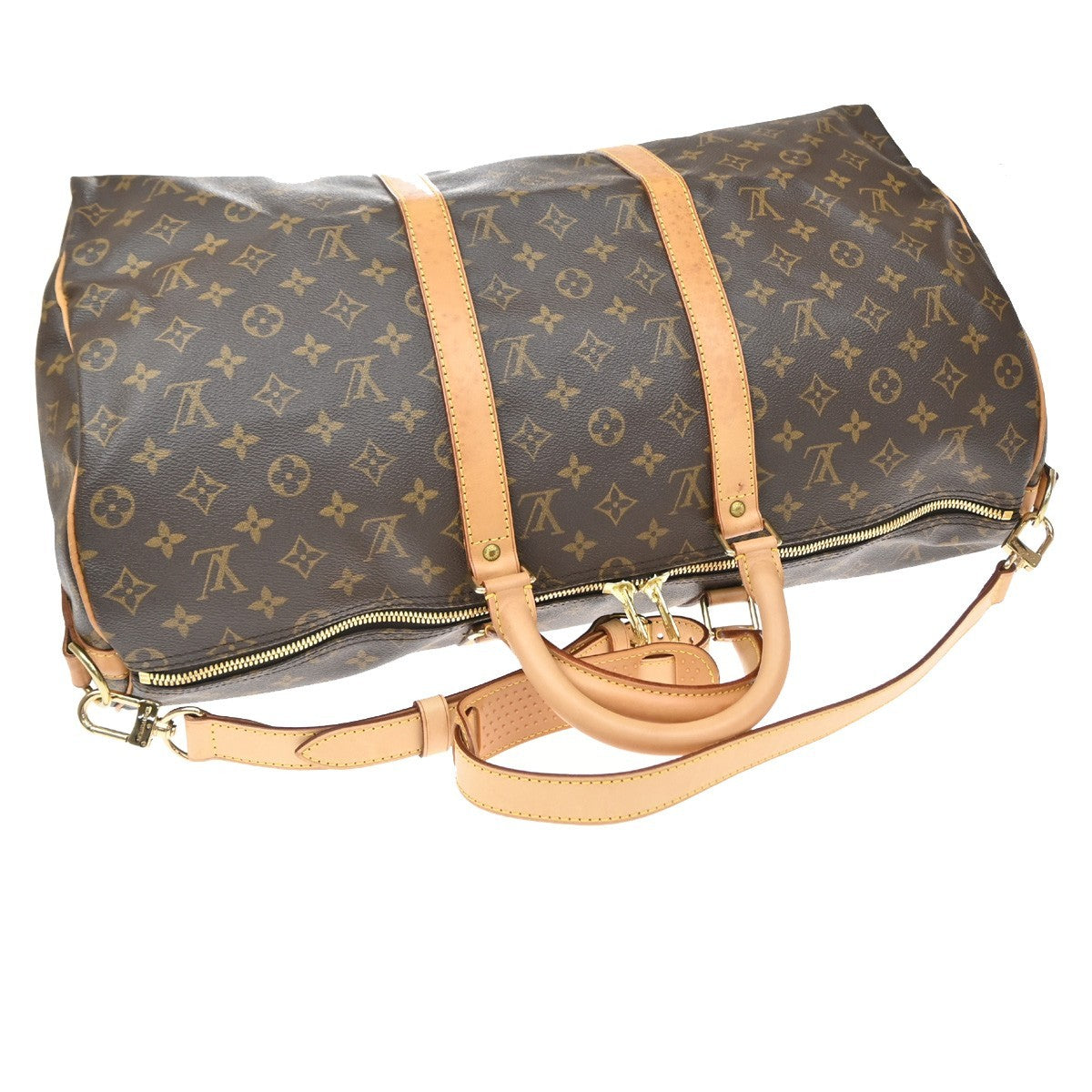 Louis Vuitton Keepall Monogram Multicolor Brown Canvas Travel Bag Bag (Pre-Owned)