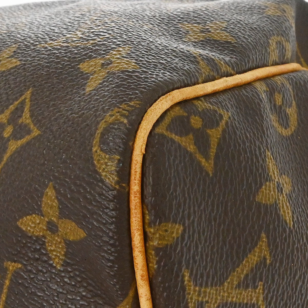Louis Vuitton Speedy Monogram Canvas Brown Canvas Handbag (Pre-Owned)