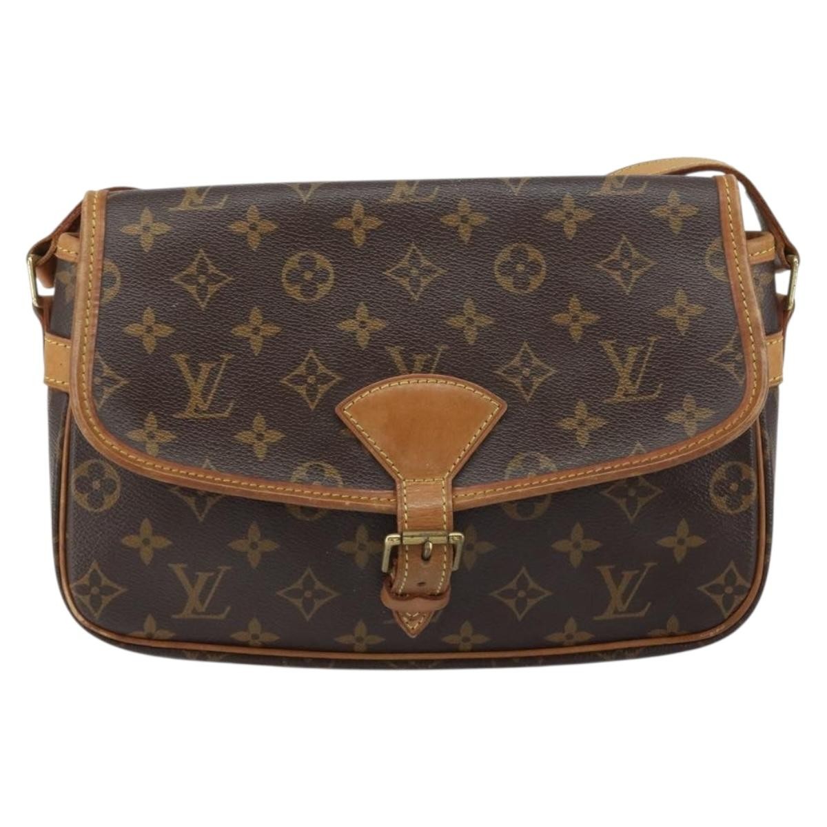 Louis Vuitton Sologne Monogram Canvas Brown Canvas Shoulder Bag Bag (Pre-Owned)