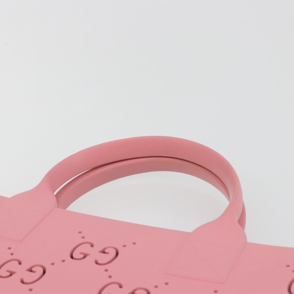 Gucci Children's Printed Gg Coated Canvas Pink Rubber Tote Bag Bag (Pre-Owned)