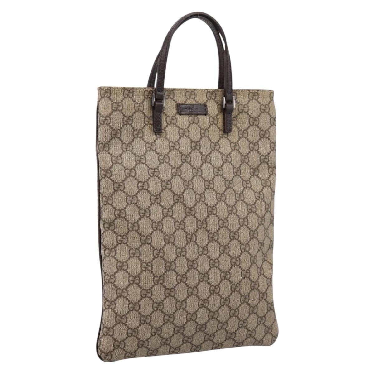 Gucci Joy Plus Flat Gg Coated Canvas Beige Canvas Tote Bag Bag (Pre-Owned)