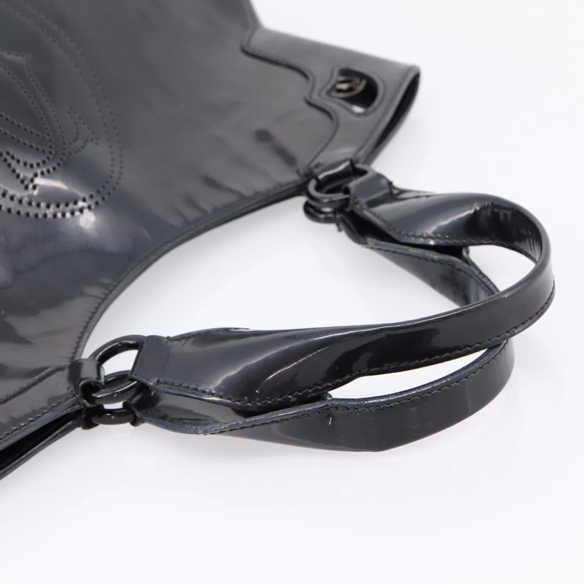 Cartier Marcello Patent Leather Black Patent_Leather Handbag (Pre-Owned)