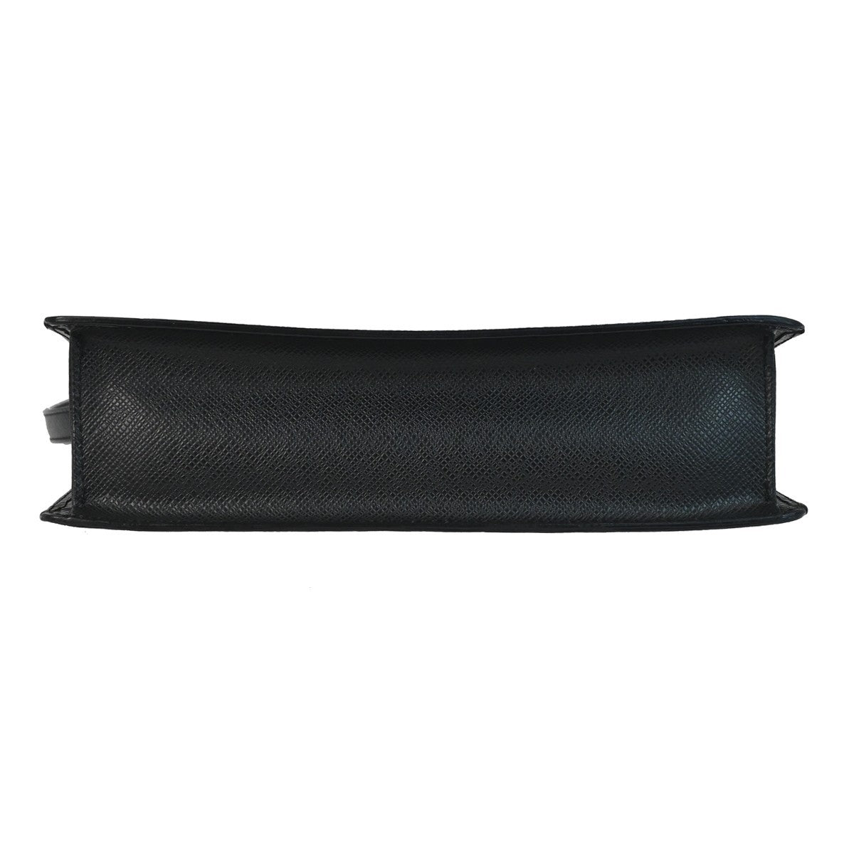 Louis Vuitton Selenga Pochette Taiga Leather Black Leather Clutche & Pouche Bag (Pre-Owned)