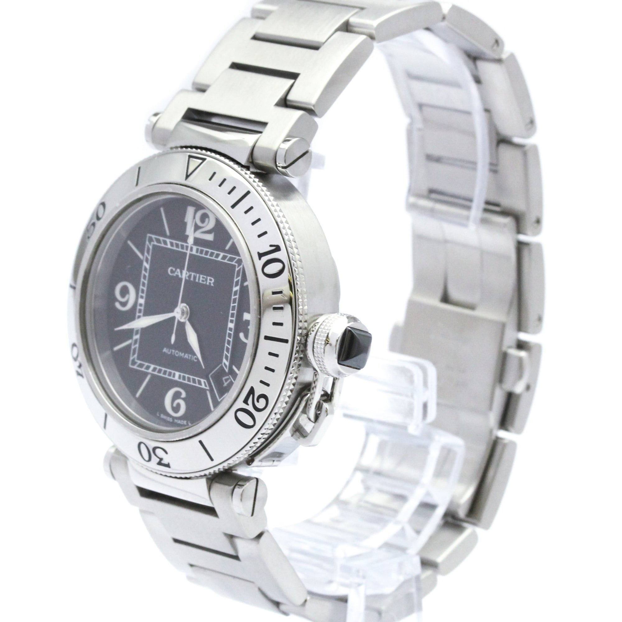 Cartier Pasha De Cartier Automatic Stainless Steel Watch (Pre-Owned)