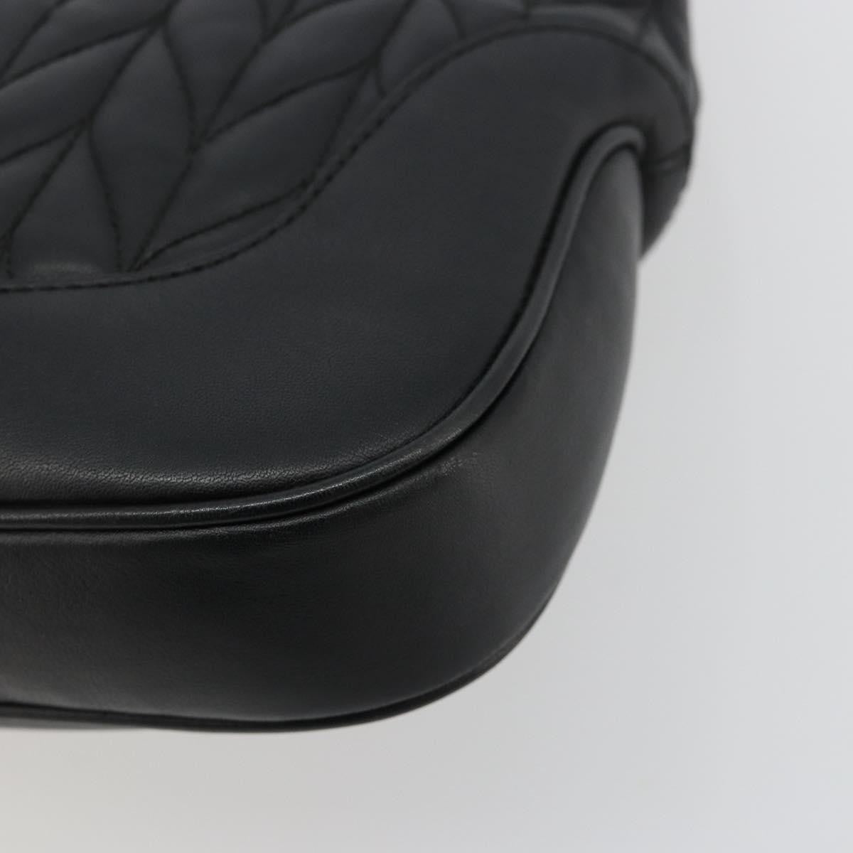 Gucci Vintage Jackie Shoulder Canvas And Leather Black Leather Handbag (Pre-Owned)