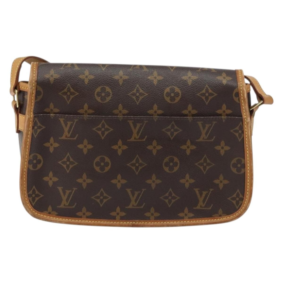 Louis Vuitton Sologne Monogram Canvas Brown Canvas Shoulder Bag Bag (Pre-Owned)