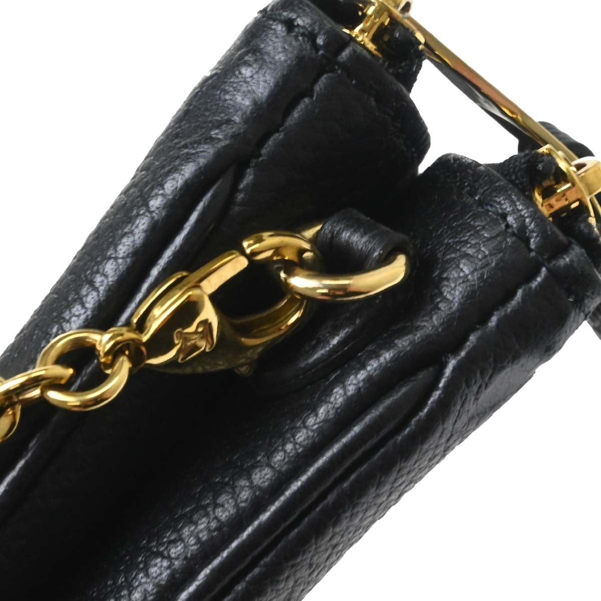 Louis Vuitton Double Zip Pochette Monogram Empreinte Leather Black Leather Clutche & Pouche Bag (Pre-Owned)