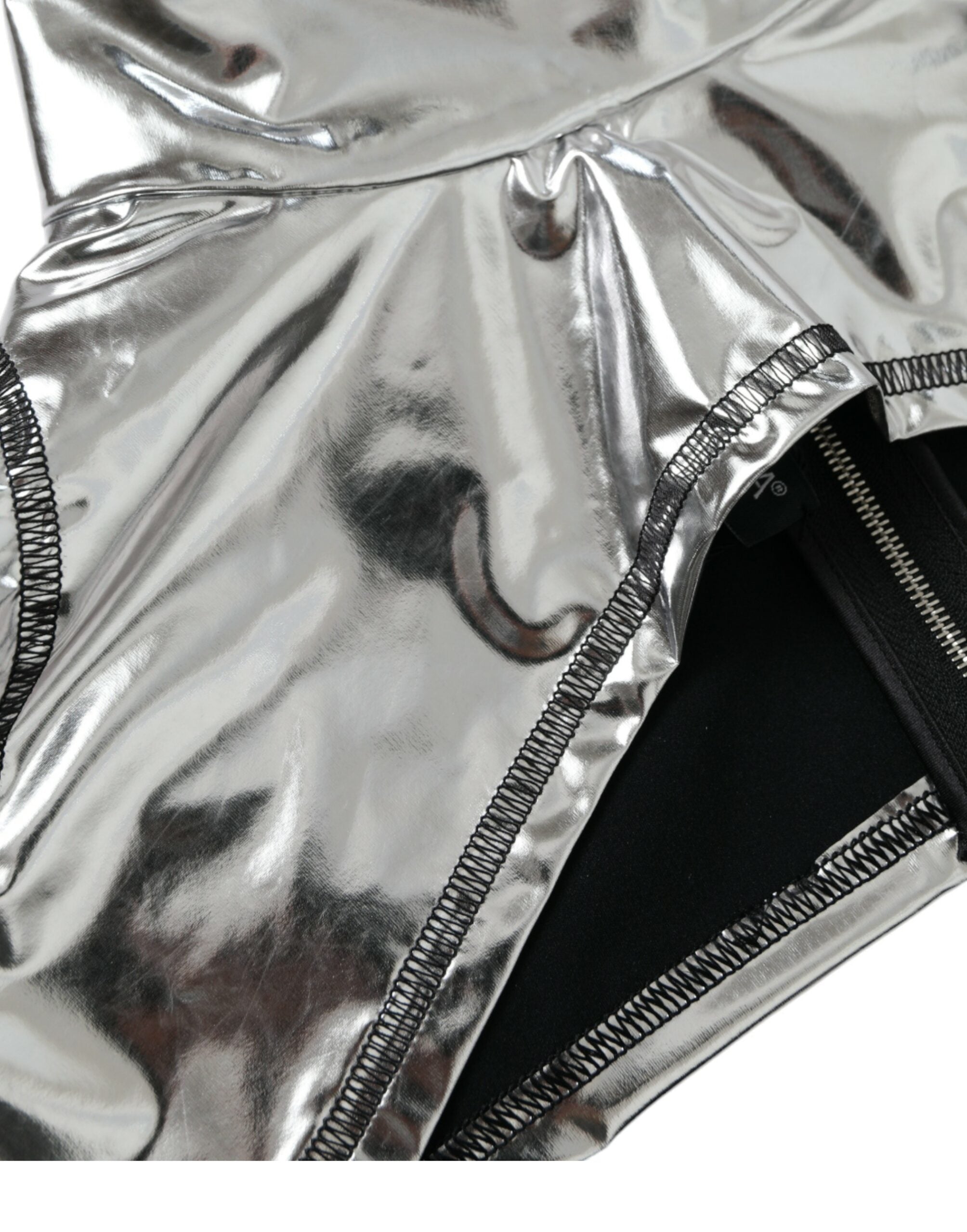 Dolce & Gabbana Silver Polyester Stretch Women's Top