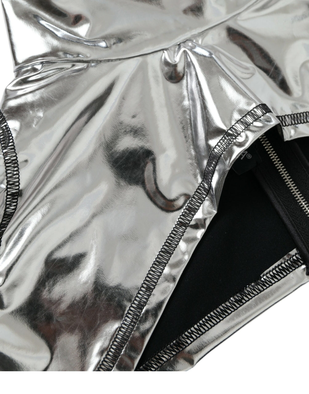 Dolce & Gabbana Silver Polyester Stretch Women's Top