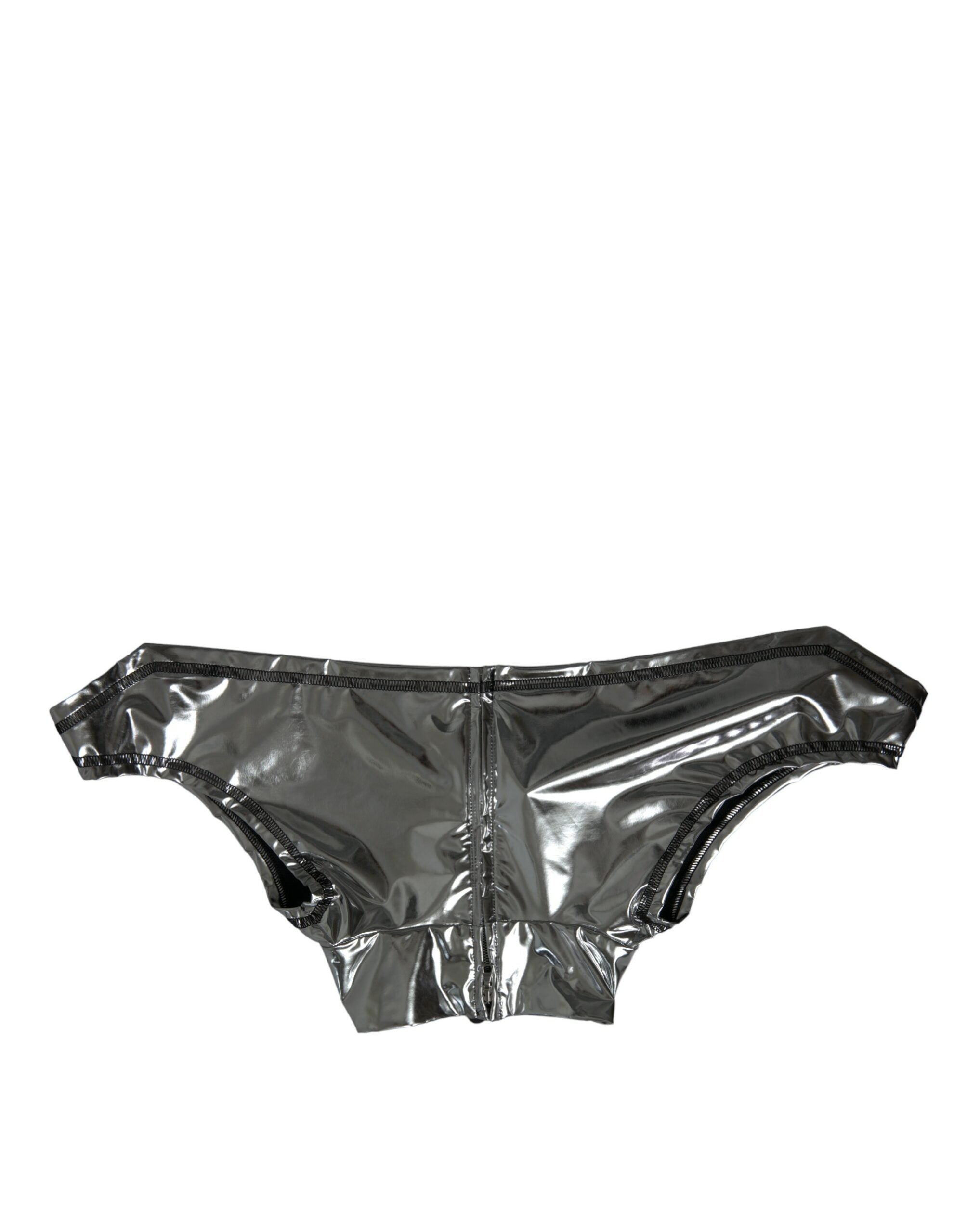 Dolce & Gabbana Silver Polyester Stretch Women's Top