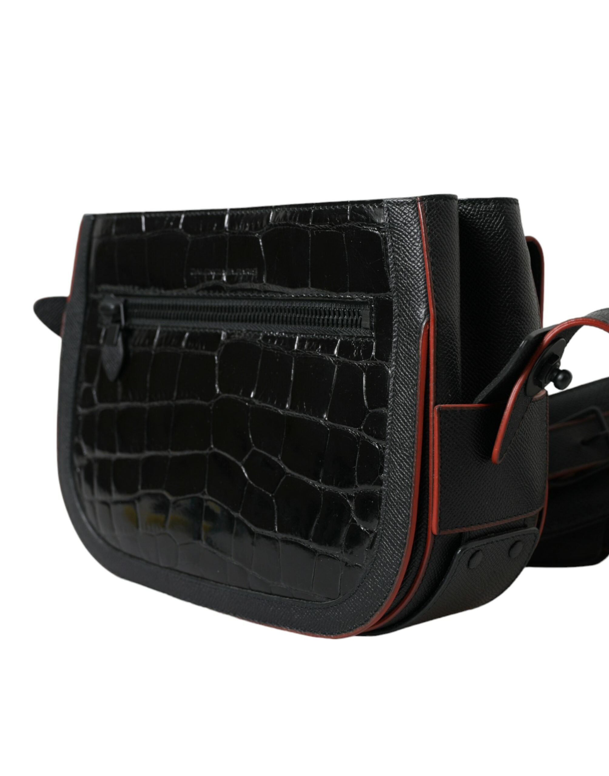 Balenciaga Black Exotic Leather Shoulder Crossbody Camera Women's Bag