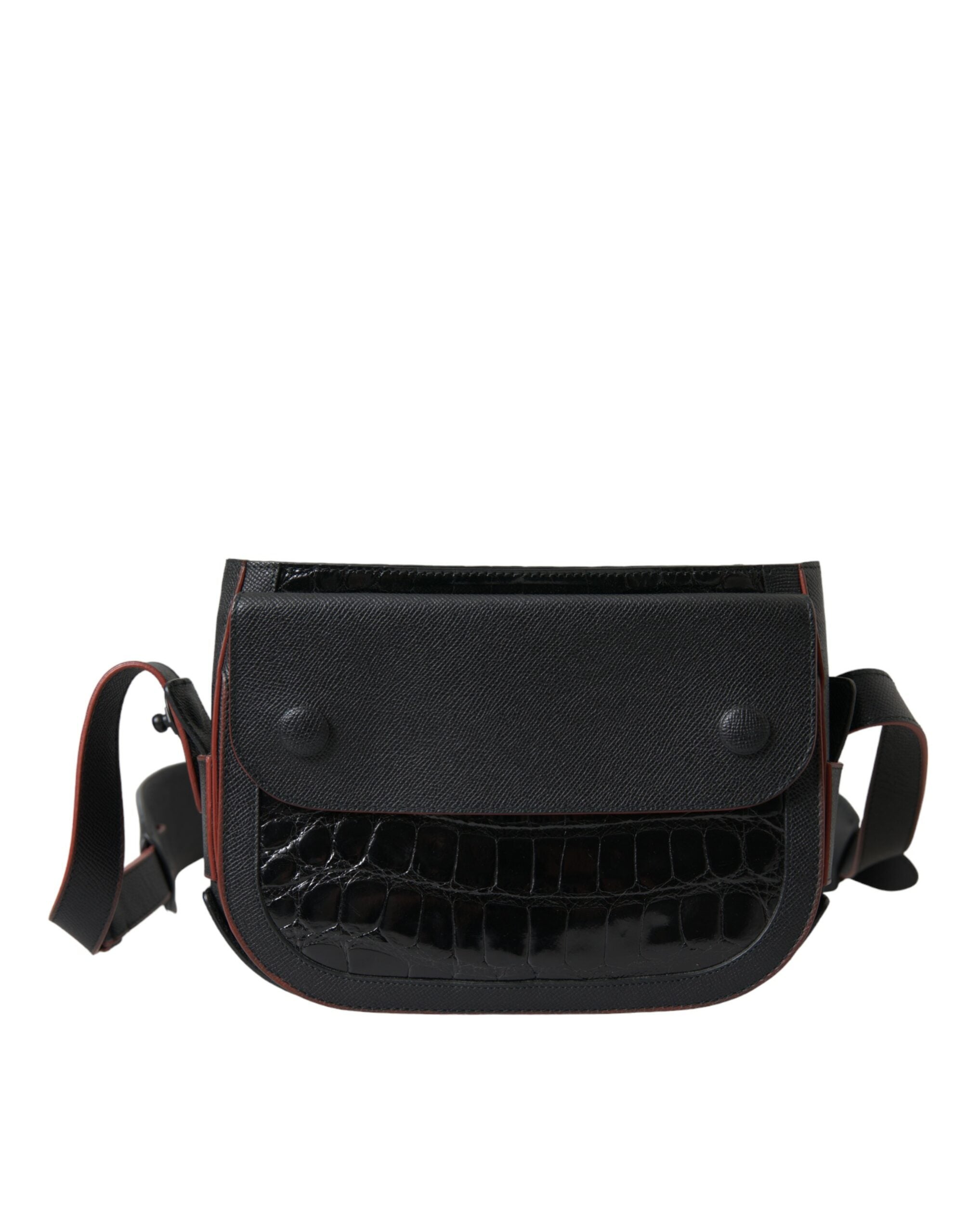 Balenciaga Black Exotic Leather Shoulder Crossbody Camera Women's Bag