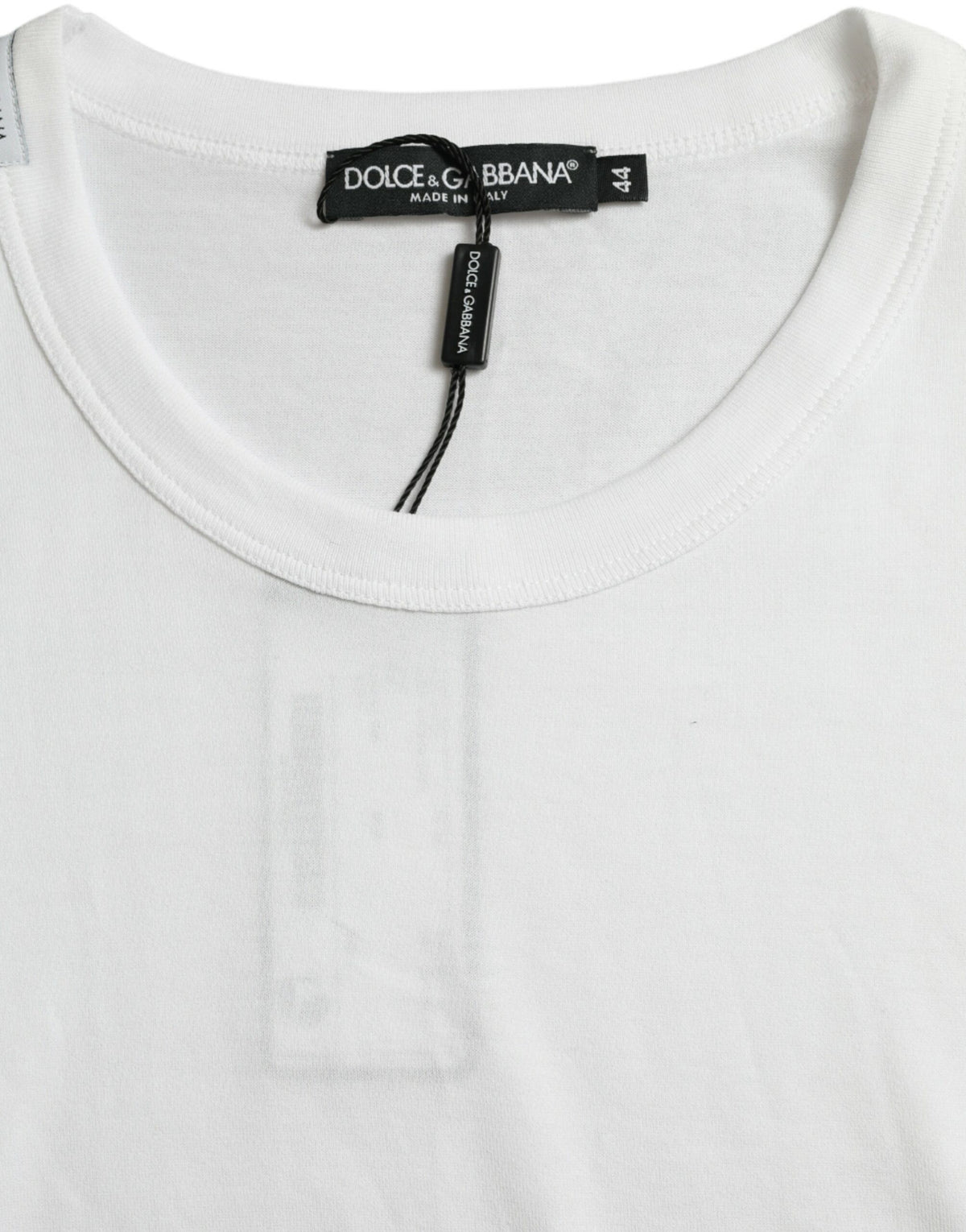 Dolce & Gabbana White Logo Crew Neck Short Sleeves Men's T-shirt