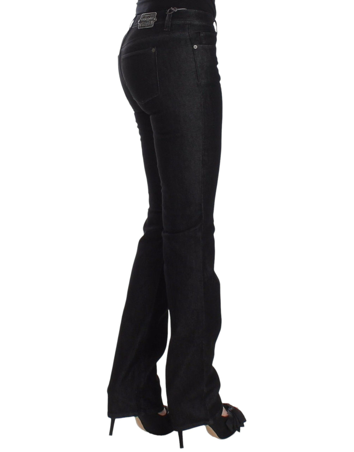 Ermanno Scervino Black Slim Jeans Denim Pants Skinny Leg Women's Stretch