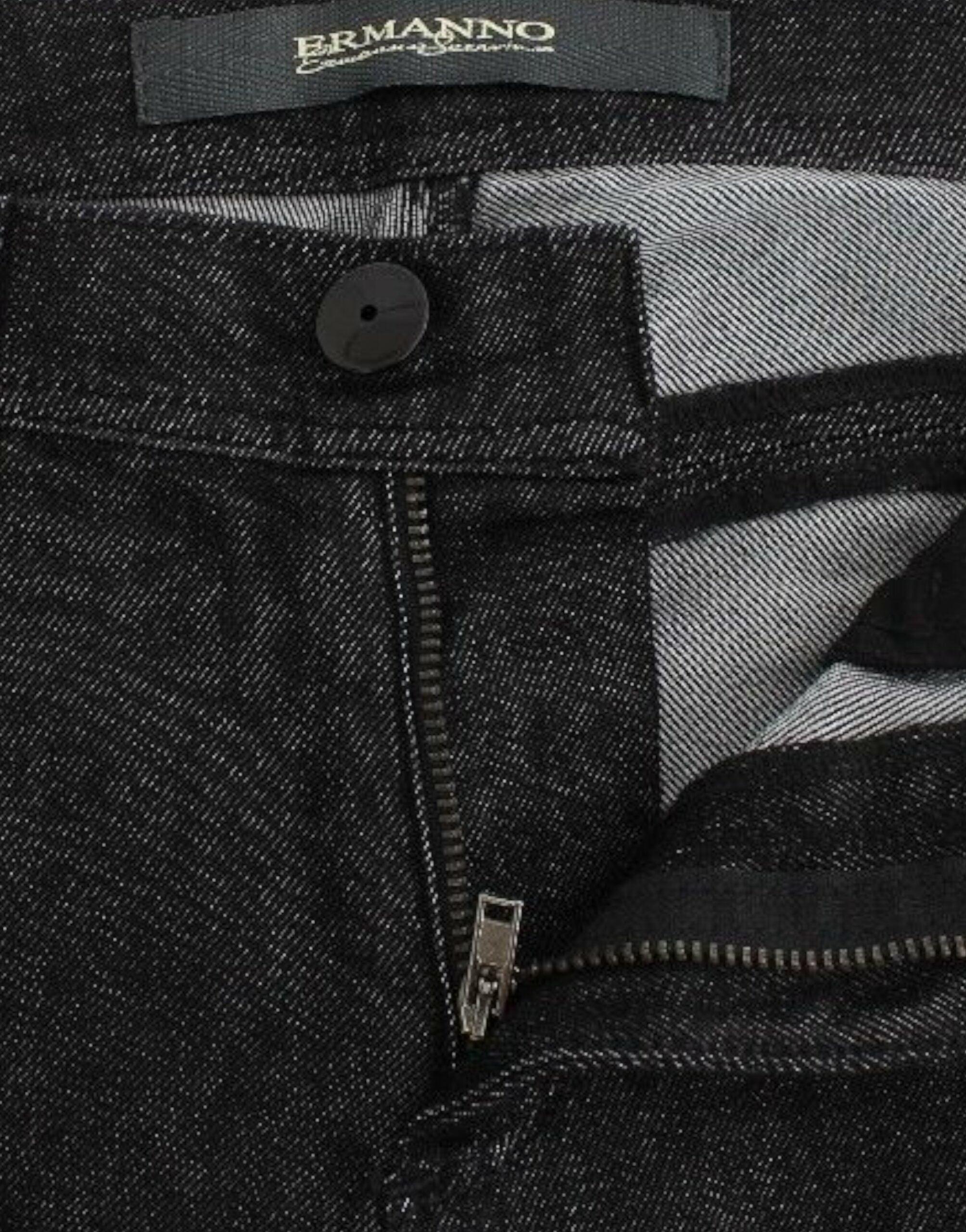 Ermanno Scervino Black Slim Jeans Denim Pants Skinny Leg Women's Stretch