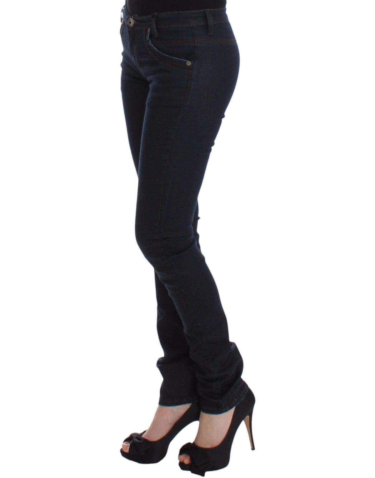 Ermanno Scervino Blue Slim Jeans Denim Pants Skinny Leg Women's Stretch