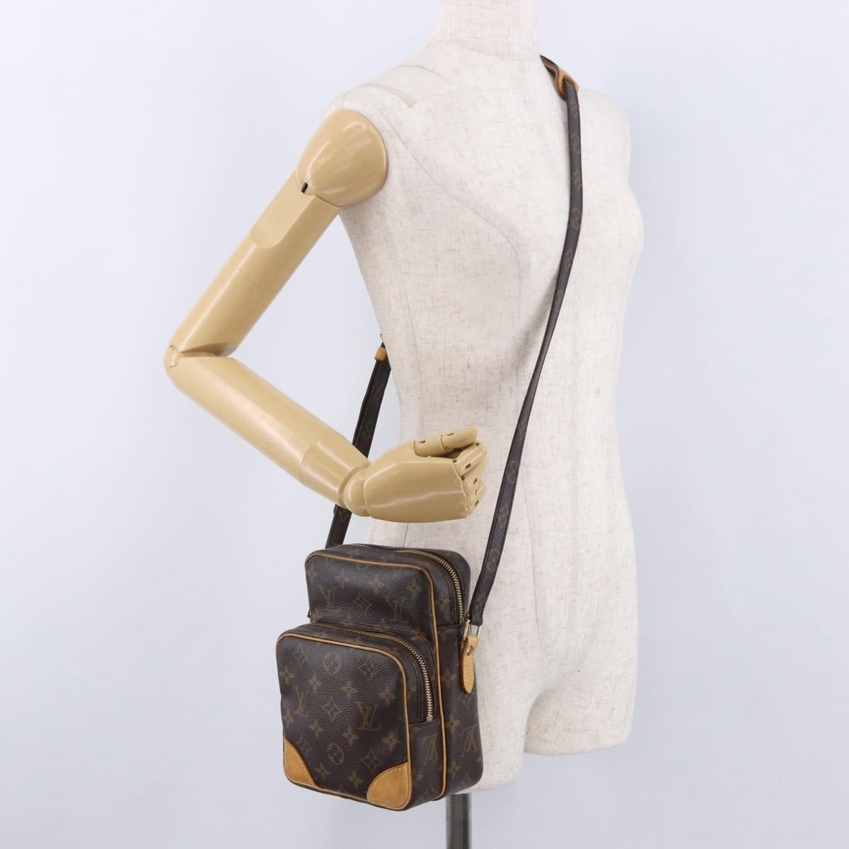Louis Vuitton Amazone Monogram Canvas Brown Canvas Shoulder Bag Bag (Pre-Owned)
