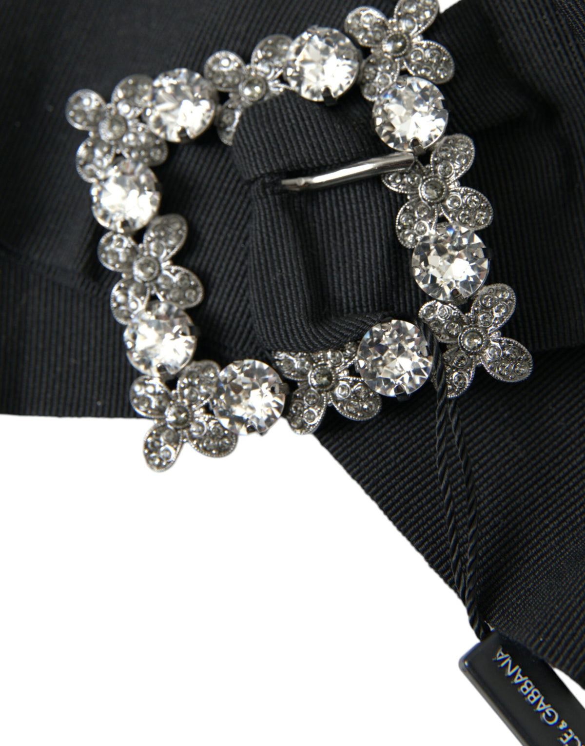 Dolce & Gabbana Black Swarovski Crystal Embellished Hair Women's Clip
