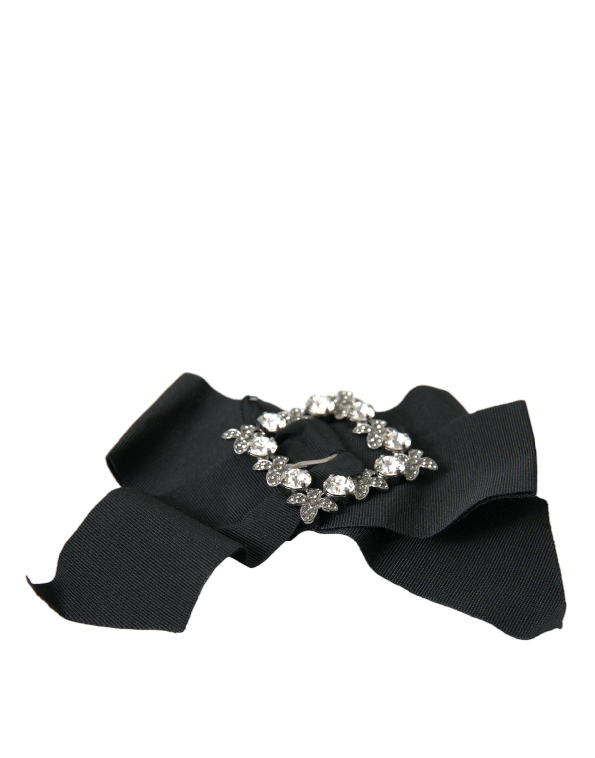 Dolce & Gabbana Black Swarovski Crystal Embellished Hair Women's Clip