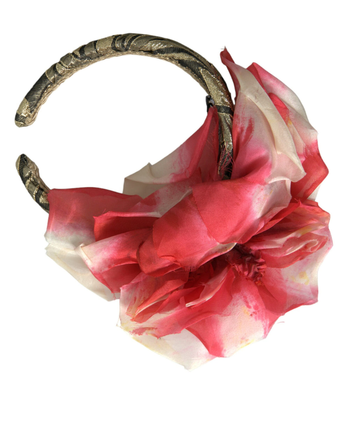 Dolce & Gabbana Multicolor Floral Applique Silk Women Headband Women's Diadem