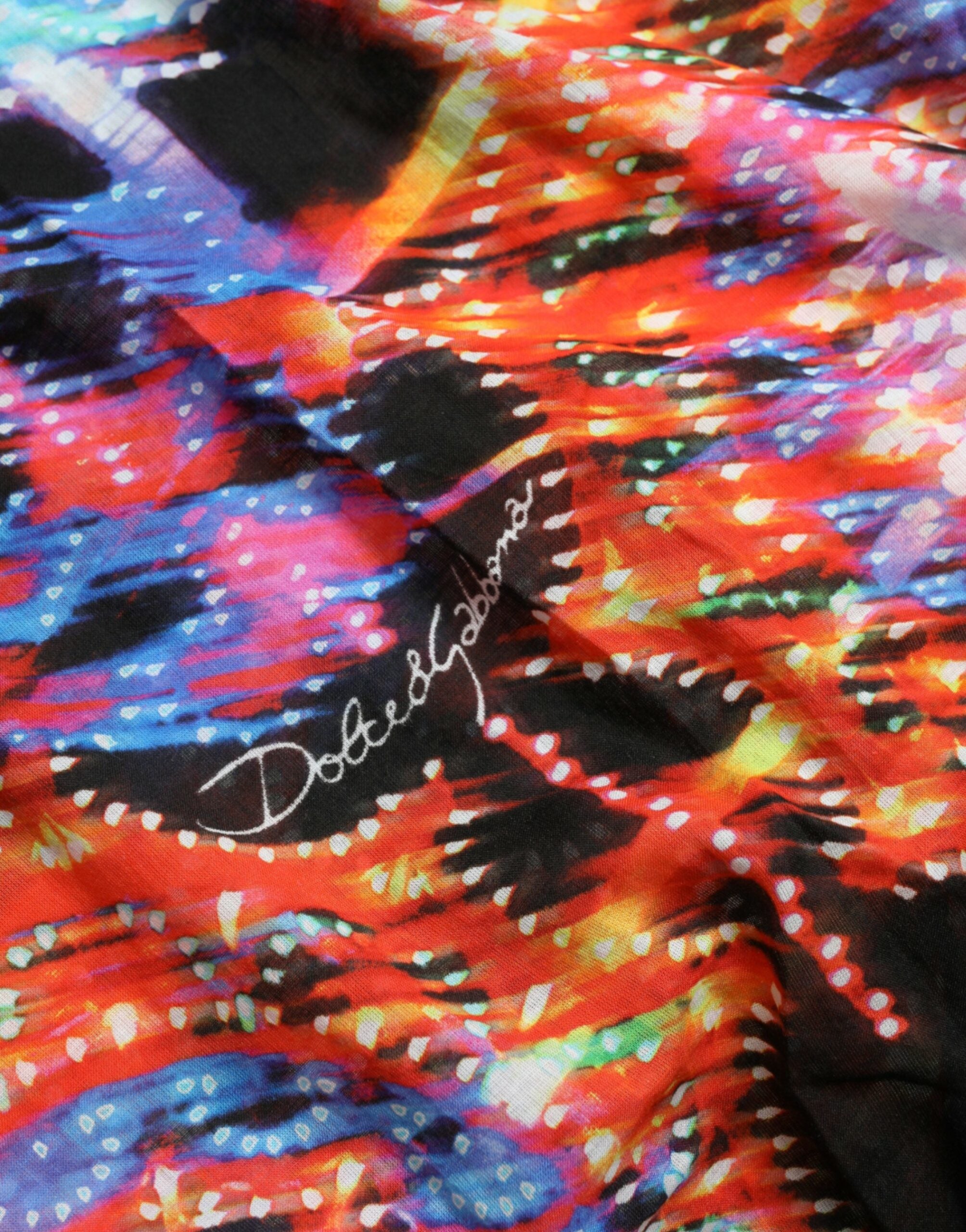 Dolce & Gabbana Multicolor Luminarie Print Cotton Men's T-shirt