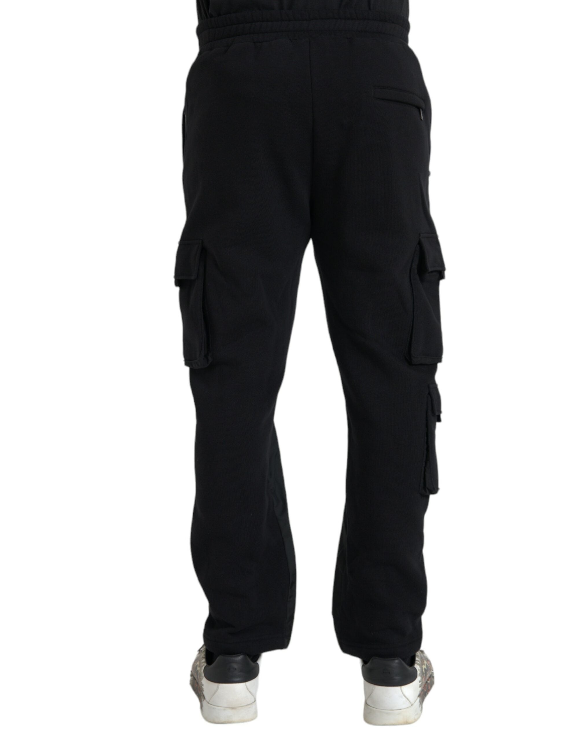 Dolce & Gabbana Black Cotton Blend Skinny Men's Pants