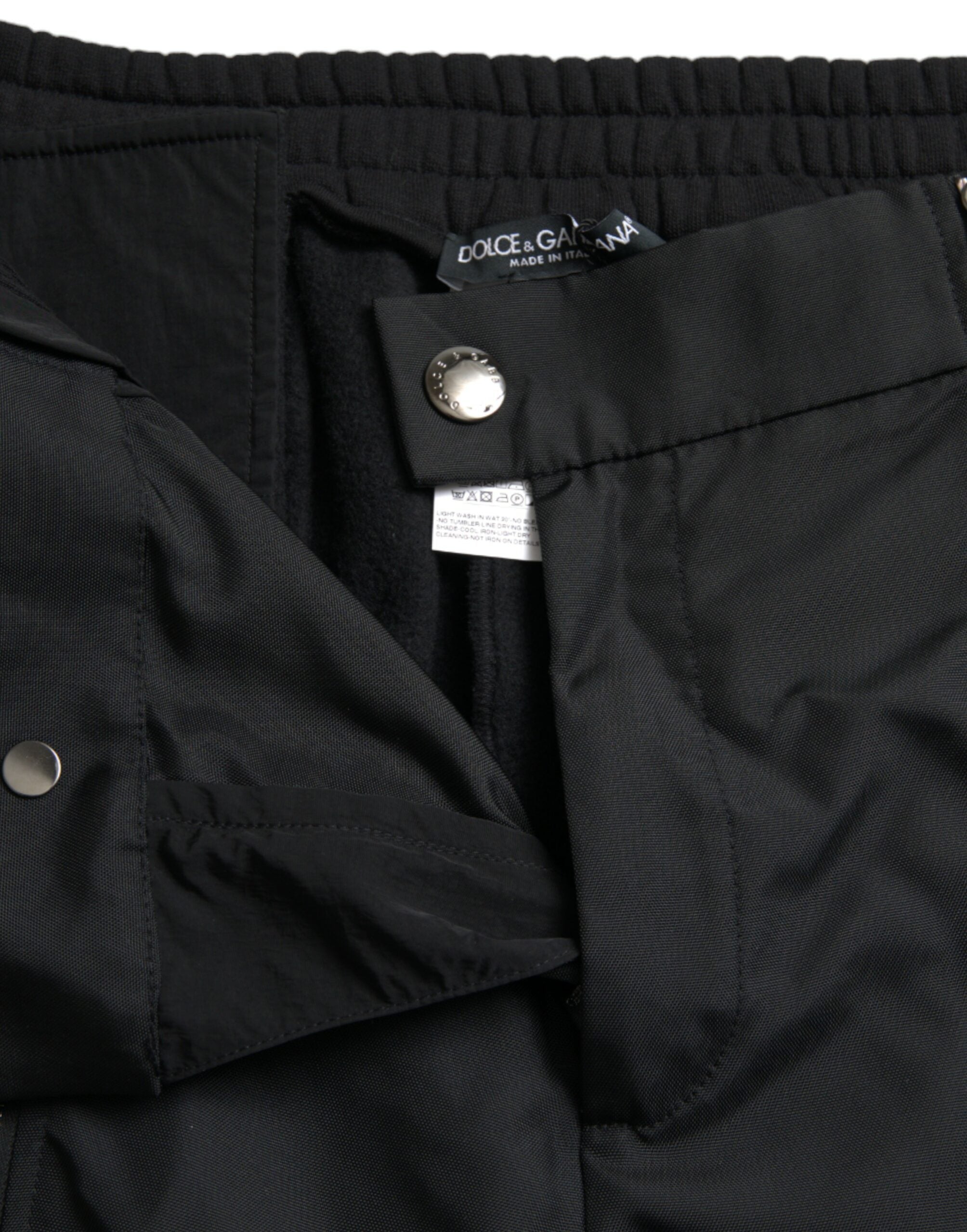 Dolce & Gabbana Black Cotton Blend Skinny Men's Pants