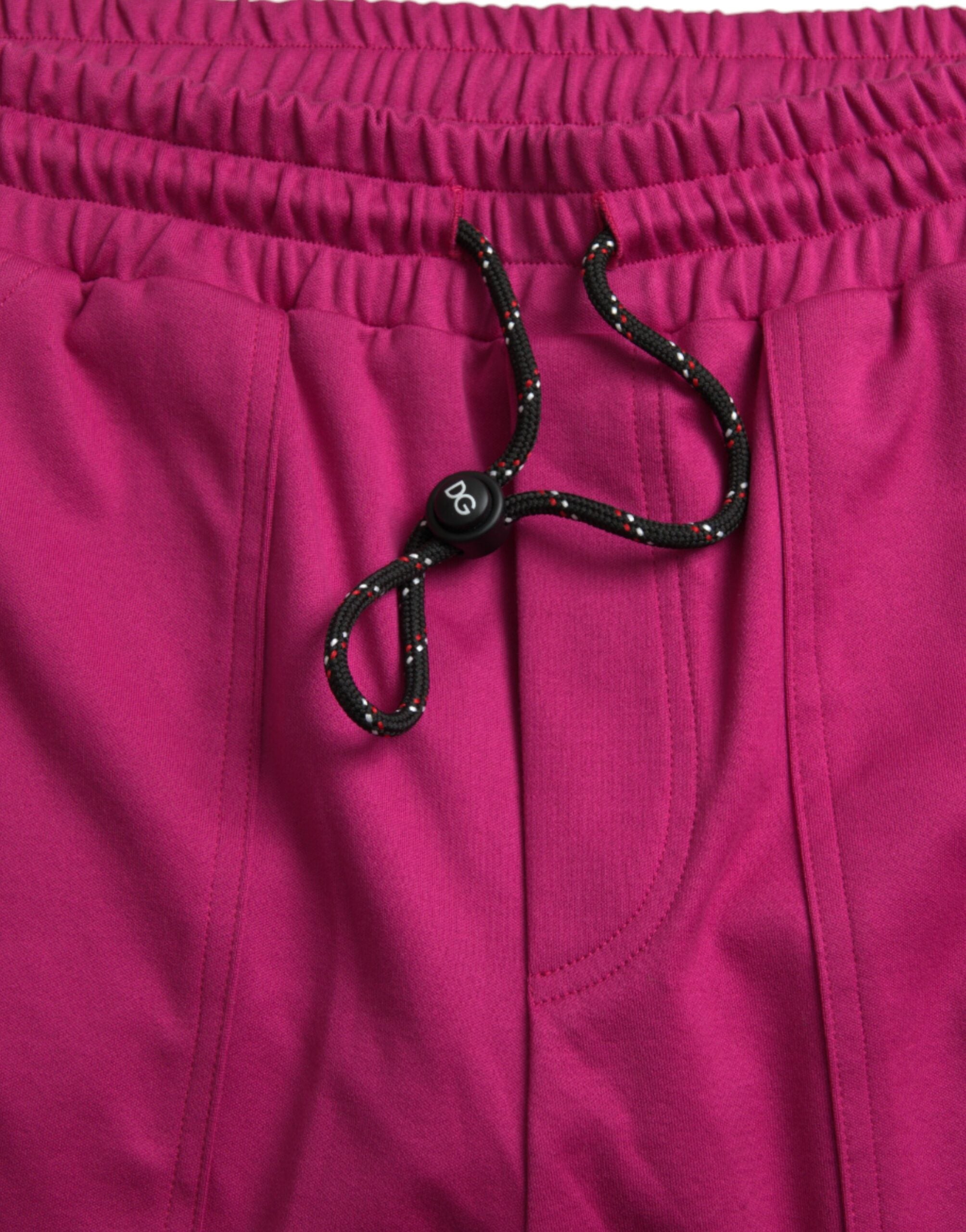 Dolce & Gabbana Pink Logo Cargo Cotton Jogger SweatMen's Men's Pants