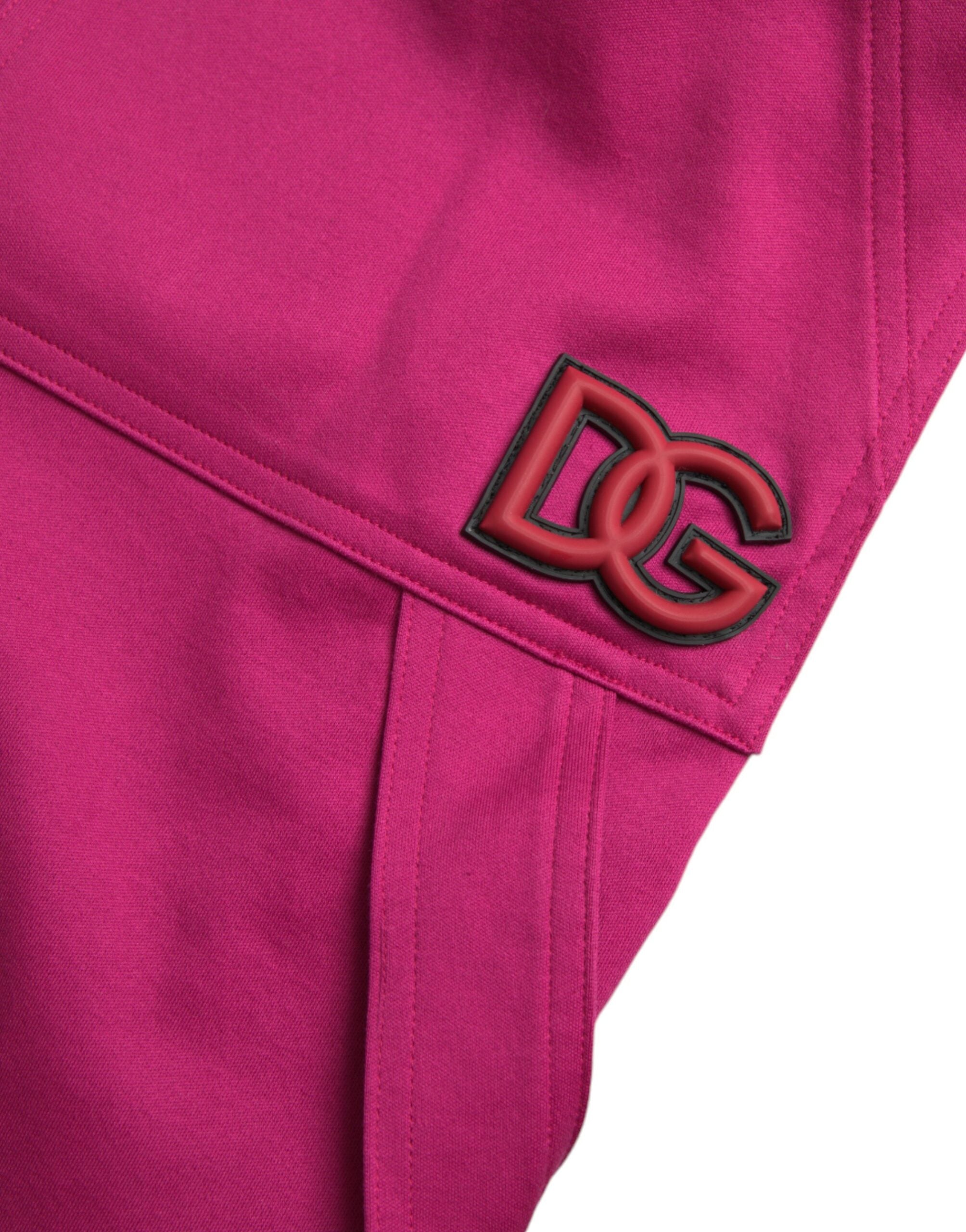 Dolce & Gabbana Pink Logo Cargo Cotton Jogger SweatMen's Men's Pants