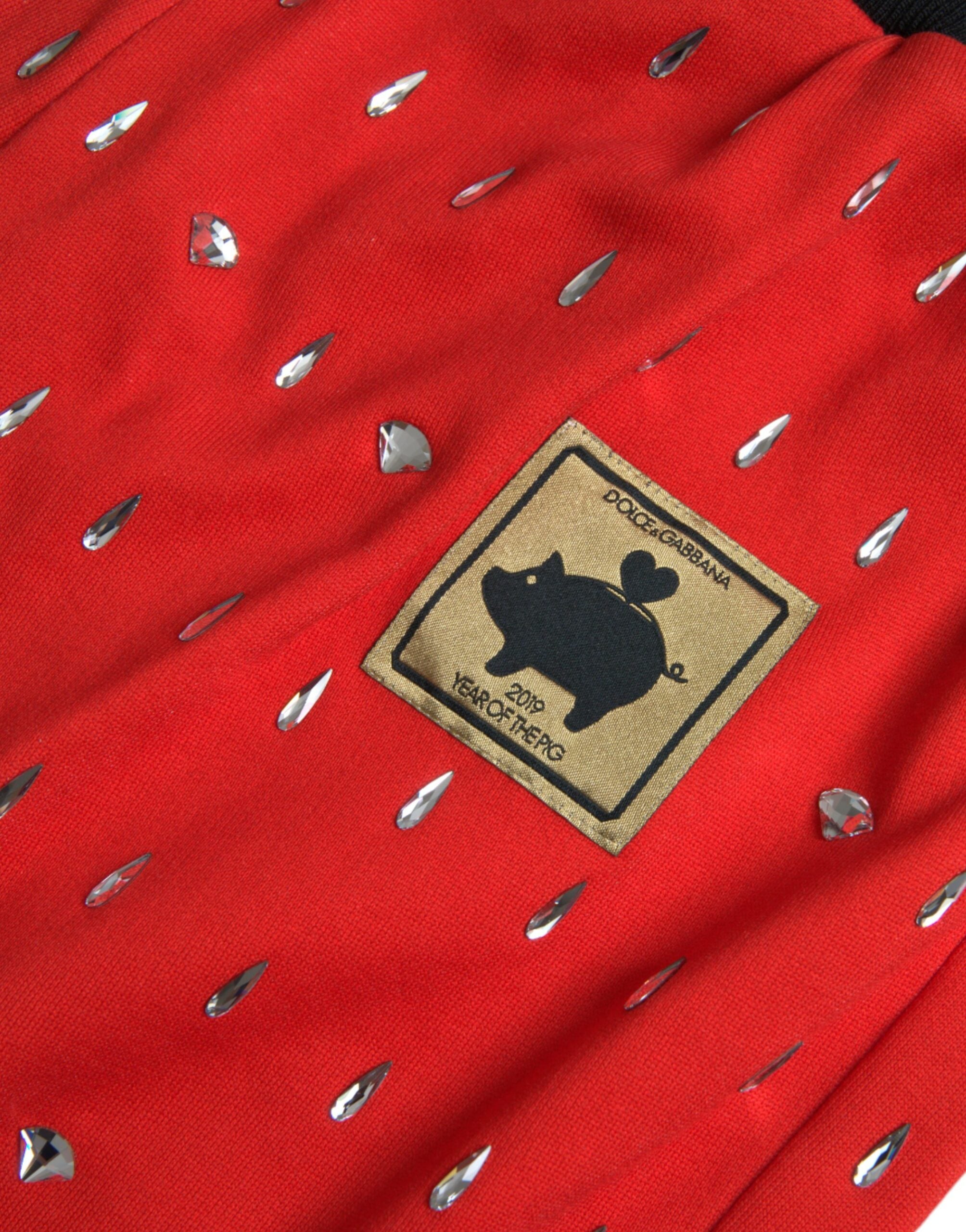 Dolce & Gabbana Red Year Of The Pig Jogger SweatMen's Men's Pants