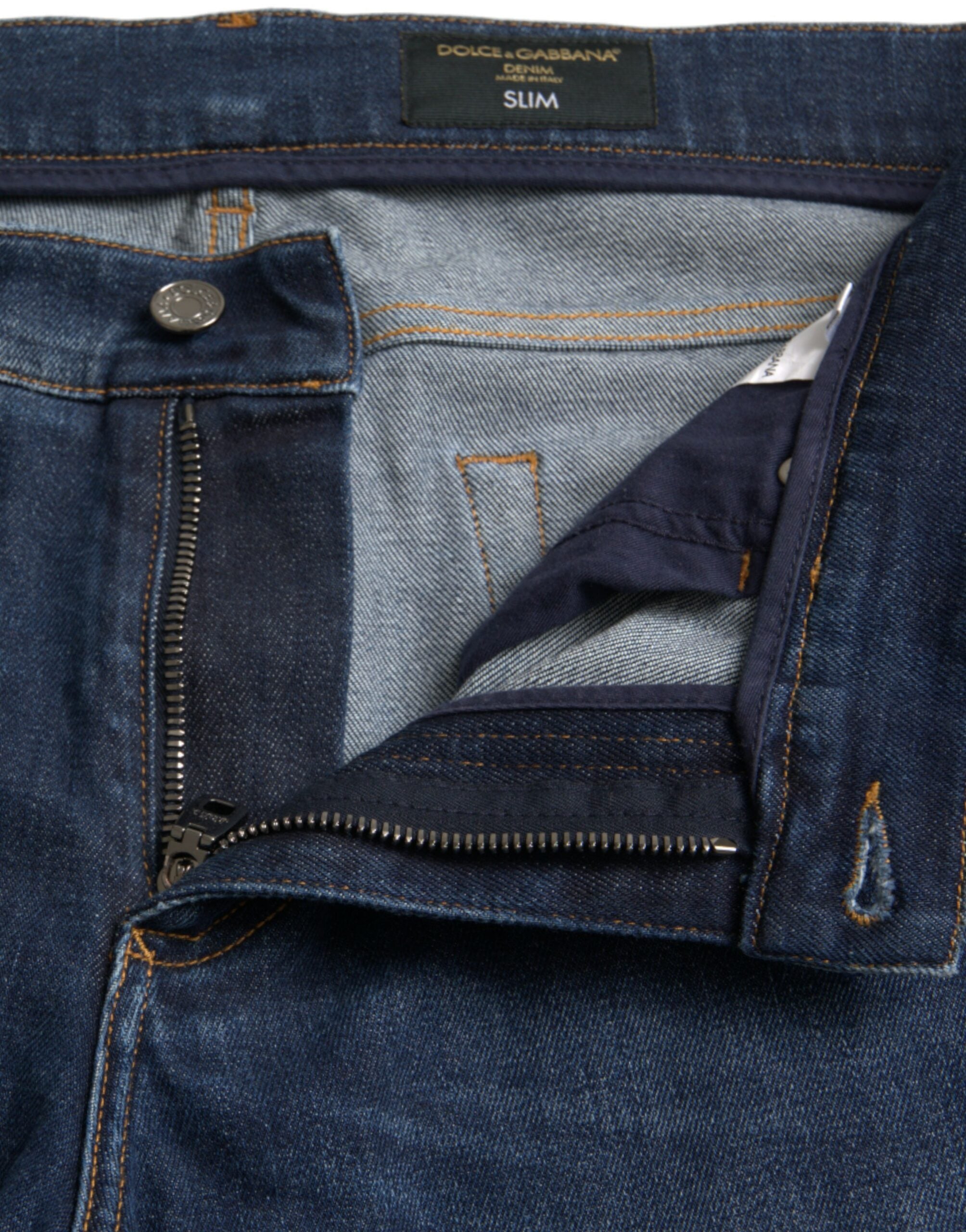 Dolce & Gabbana Dark Khaki Cotton Tapered Men's Pants