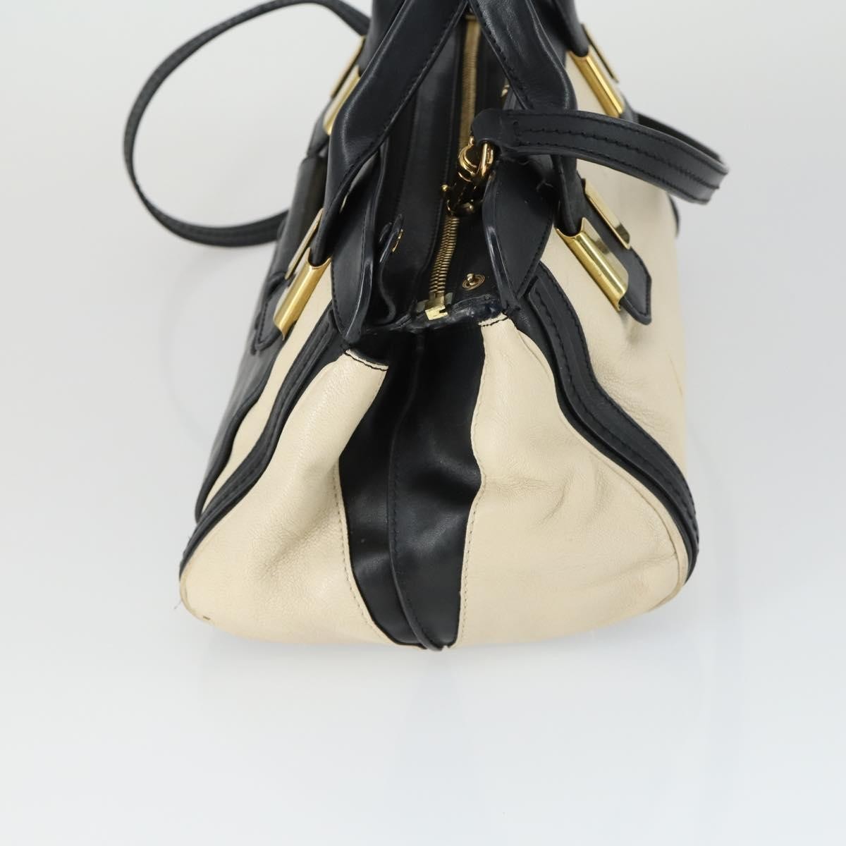 Chloe Alice Satchel Leather White Leather Handbag (Pre-Owned)