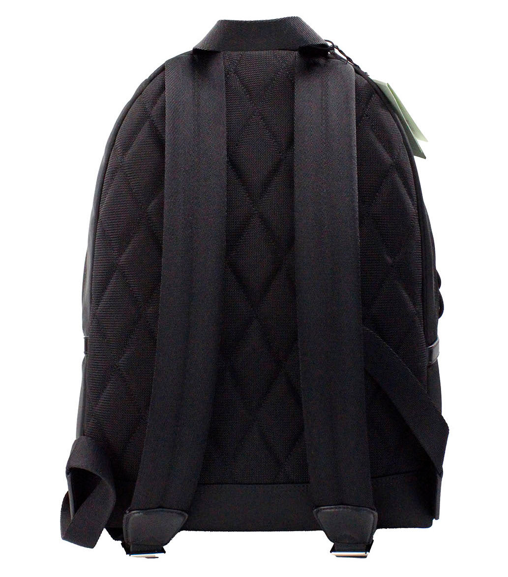 Burberry Abbeydale Branded Stamp Black Nylon Backpack