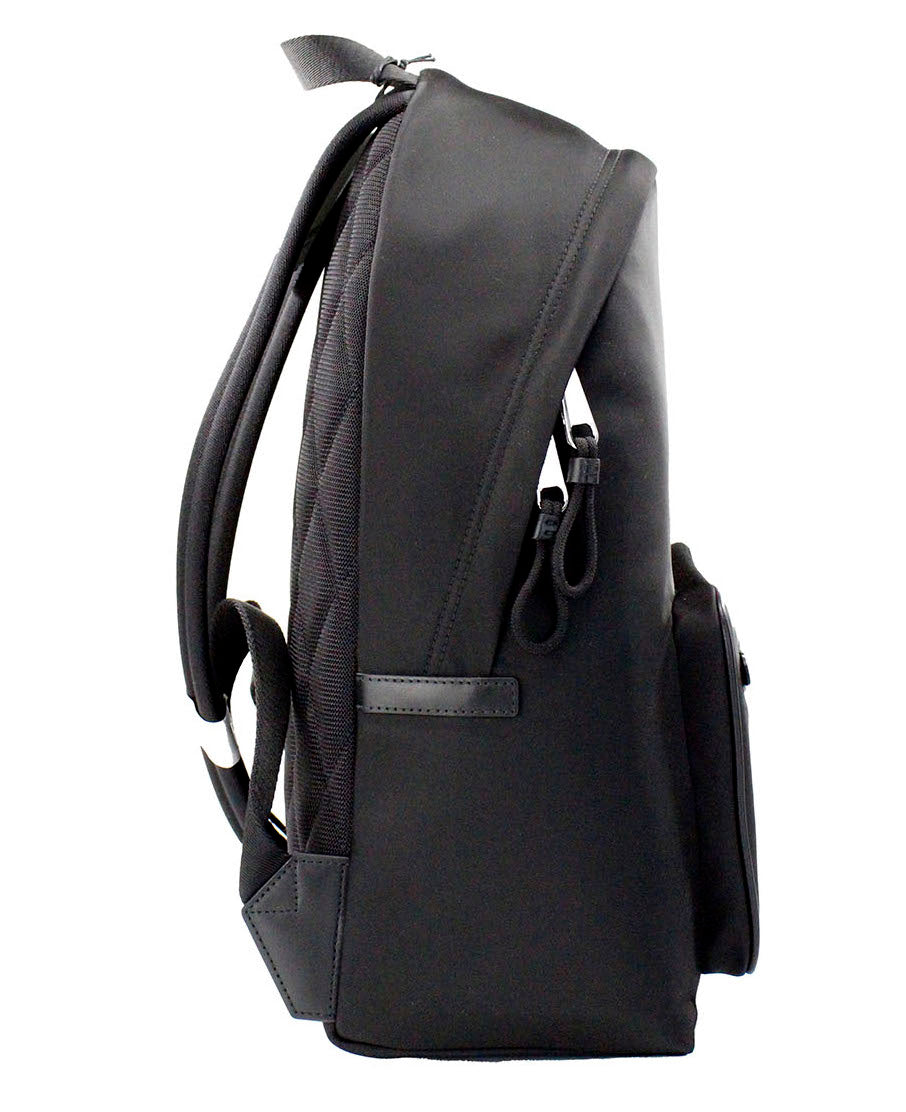 Burberry Abbeydale Branded Stamp Black Nylon Backpack