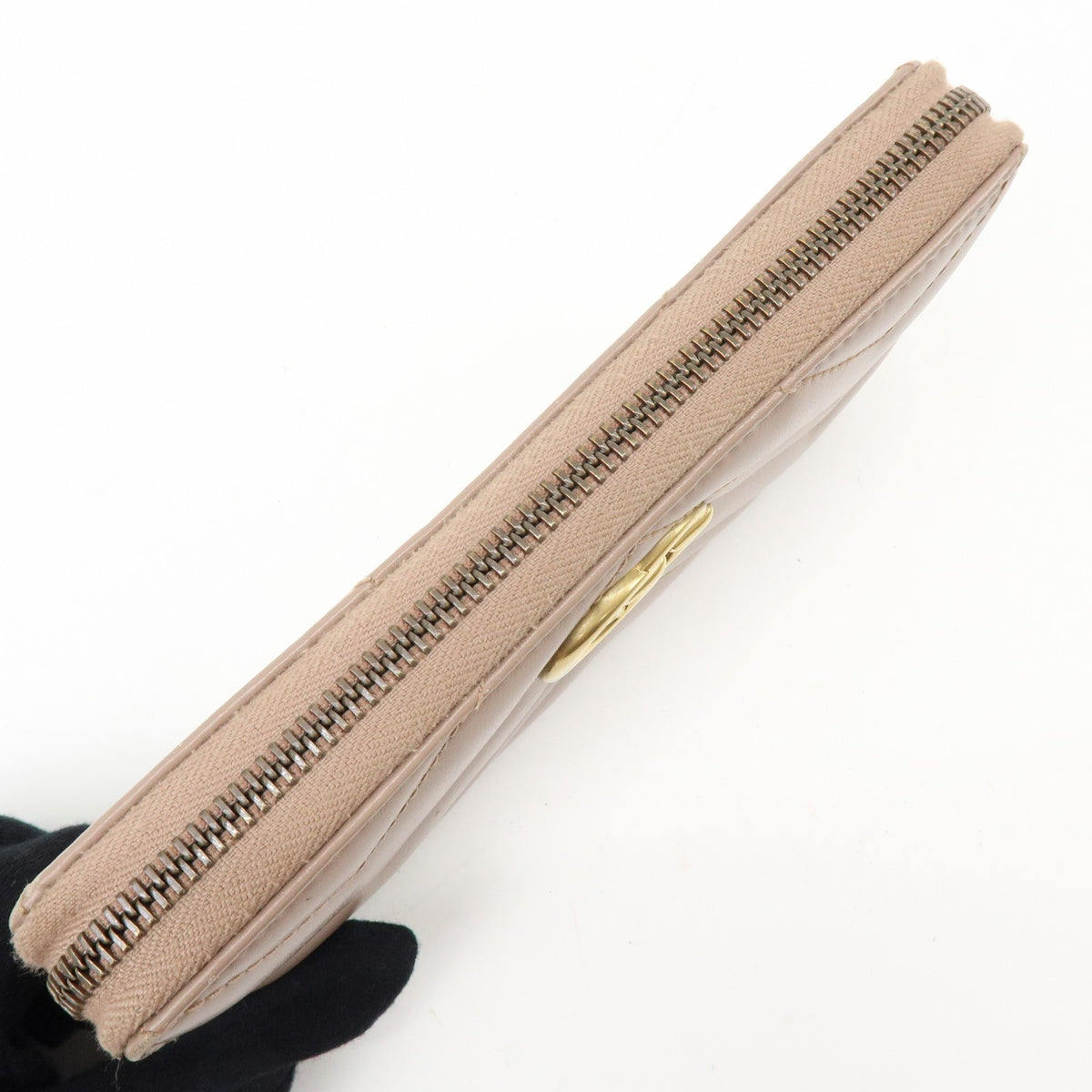 Gucci Gg Marmont Organizer Matelasse Leather Beige Leather Wallets Accessory (Pre-Owned)