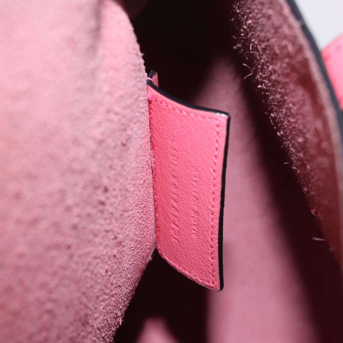 Saint Laurent Shopper Leather Pink Leather Tote Bag Bag (Pre-Owned)