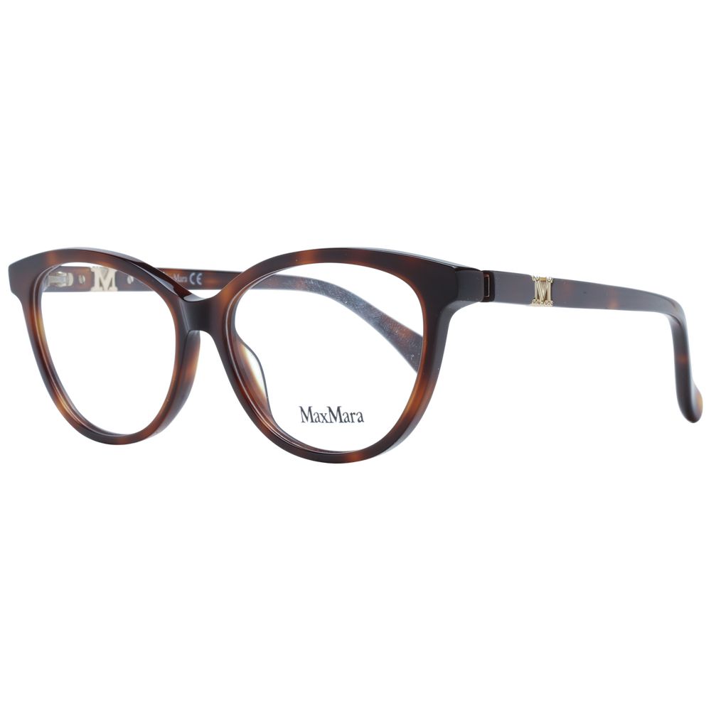 Max Mara Brown Plastic Glasses Women's (Frames)