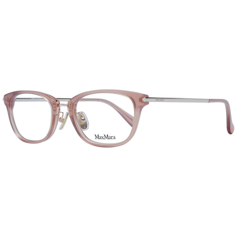 Max Mara Beige Plastic Glasses Women's (Frames)