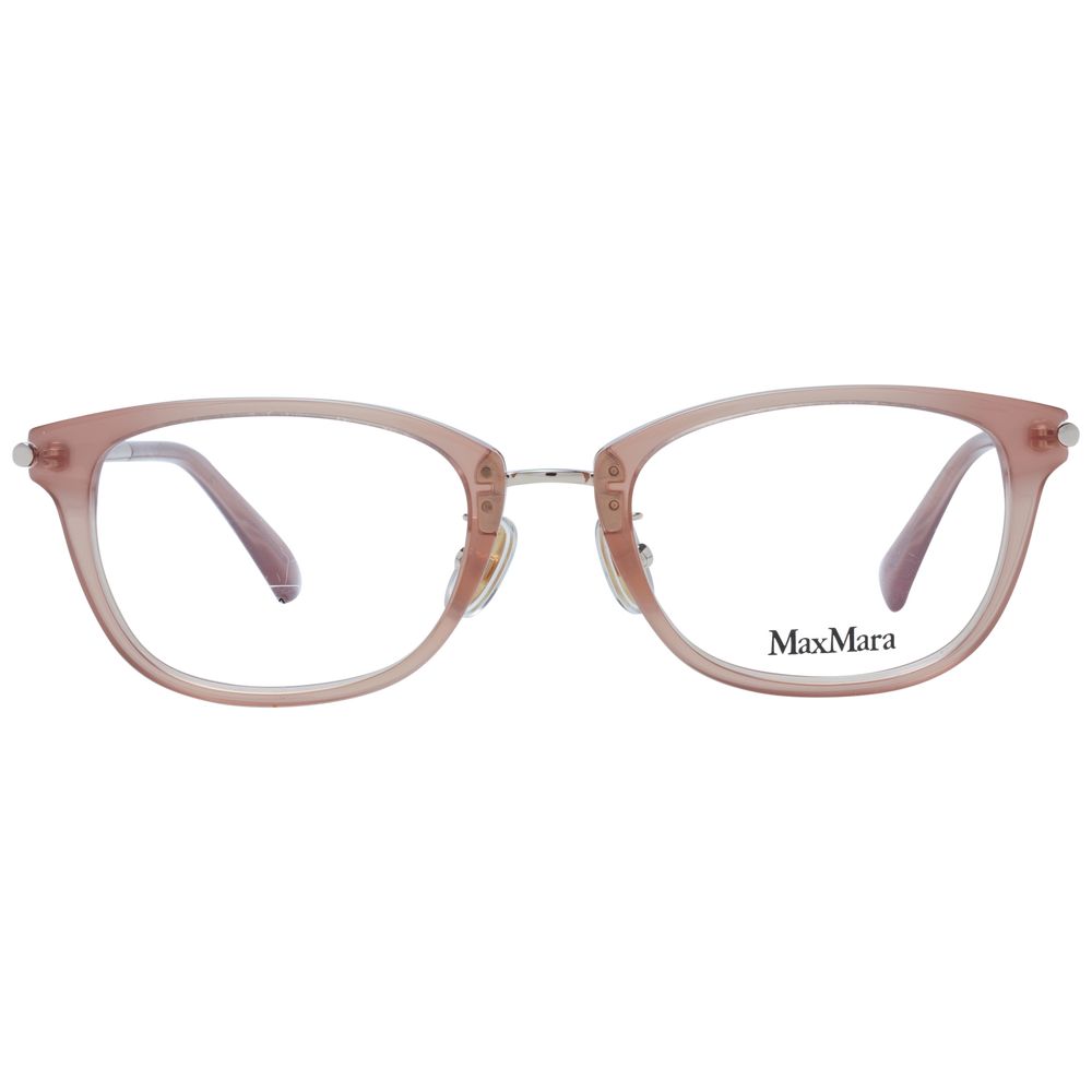 Max Mara Beige Plastic Glasses Women's (Frames)