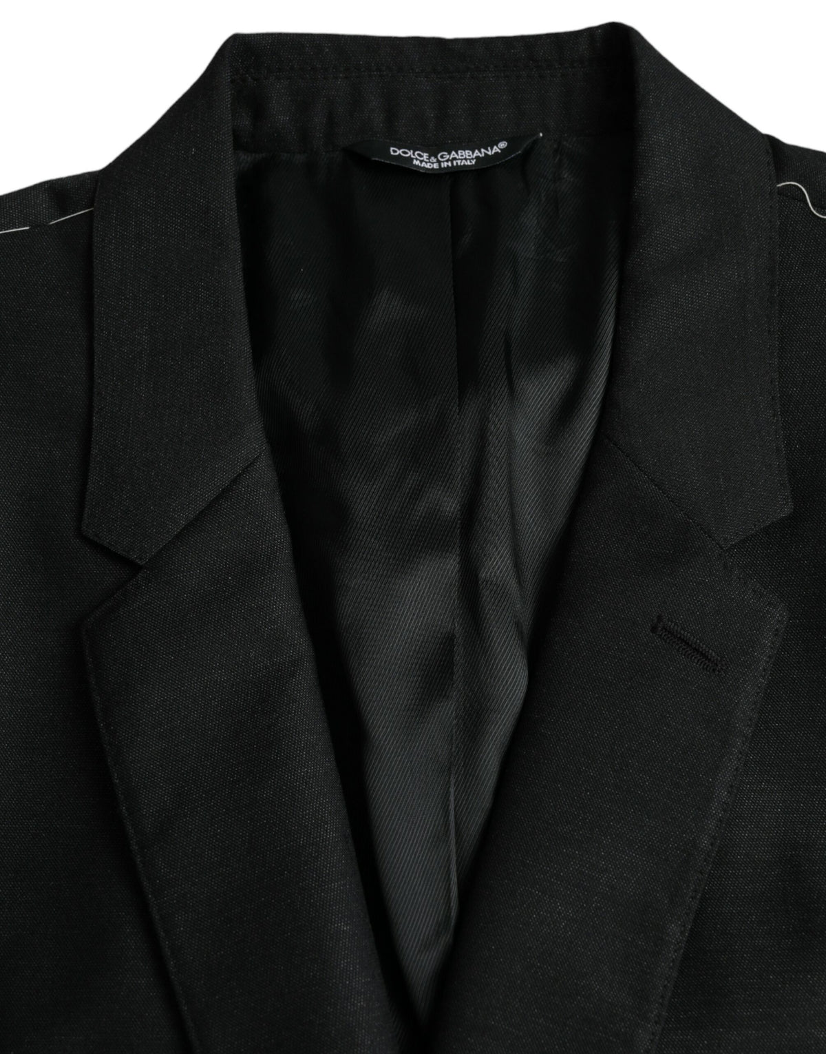 Dolce & Gabbana Dark Gray Wool Notch SingleBreasted Coat Men's Blazer