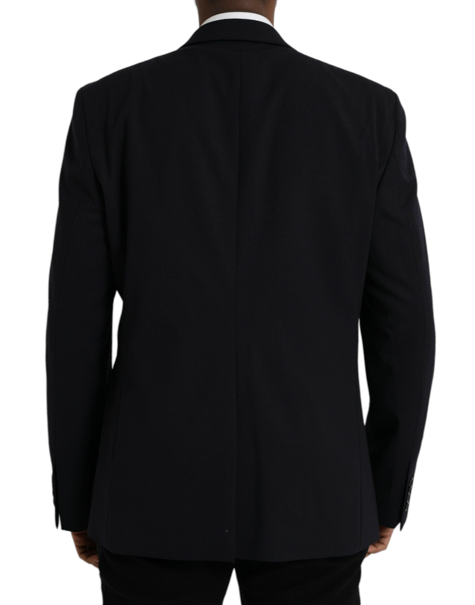 Dolce & Gabbana Dark Blue MARTINI Single Breasted Coat Men's Blazer